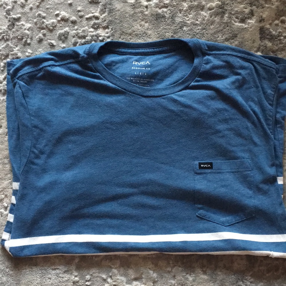 RVCA stripped T-shirt